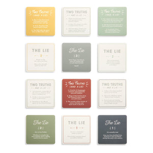 Party Games Coaster Set - Truths & Lies