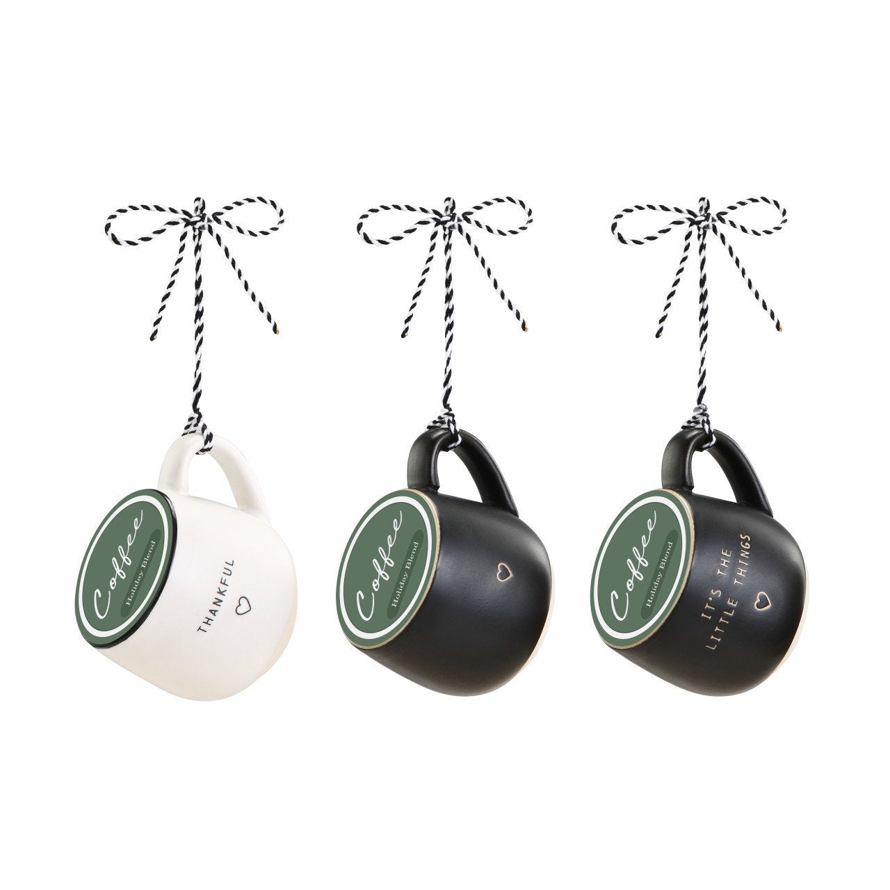 Coffee Pod Mug Ornament  |. Thankful