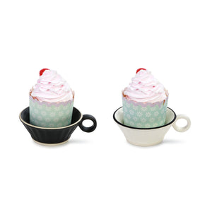 Small Cupcake Holder w/Handle and Sentiment - Black