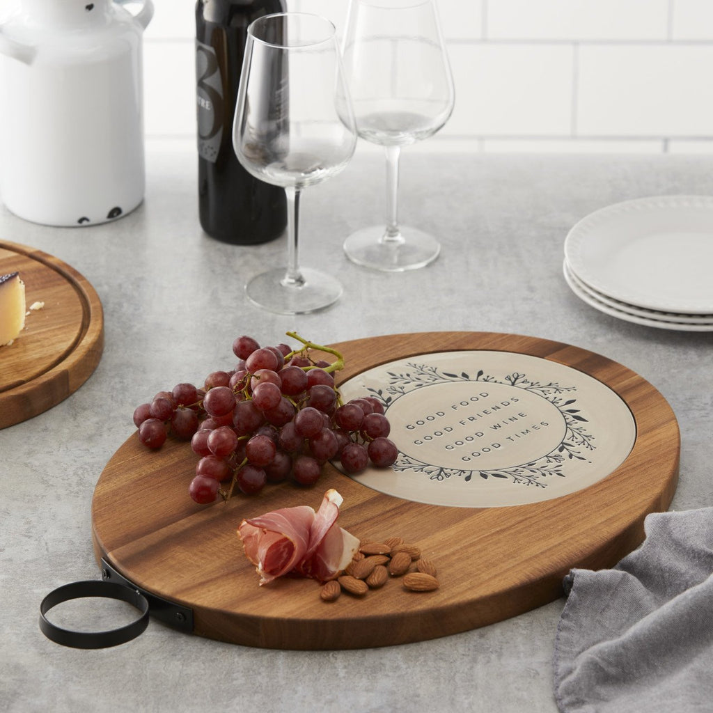 Large Acacia Wood Serve & Cut Board