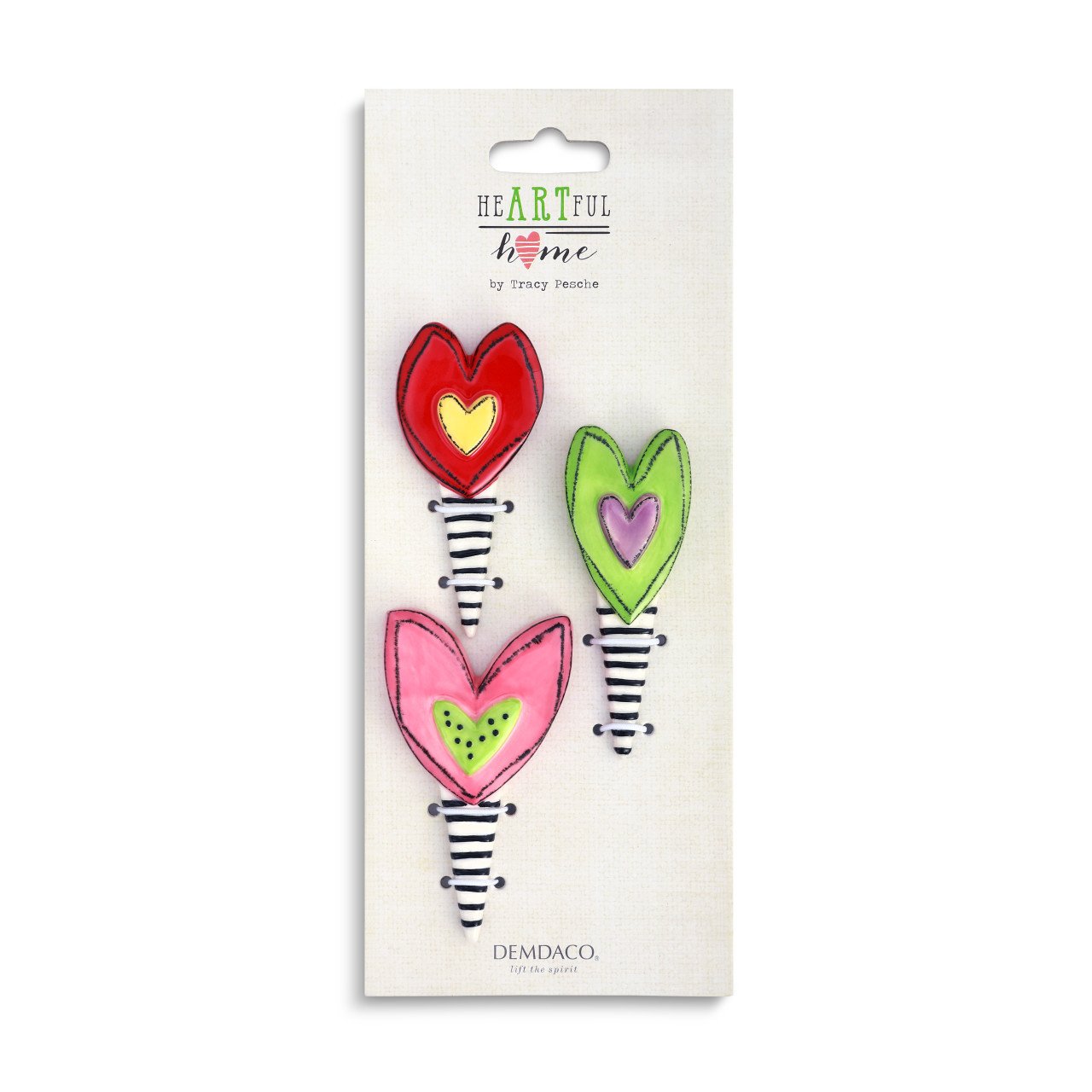 S/3 Heart Cupcake Toppers