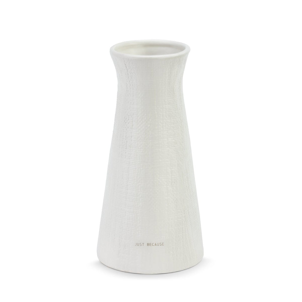 Just Because Vase - Linen Texture