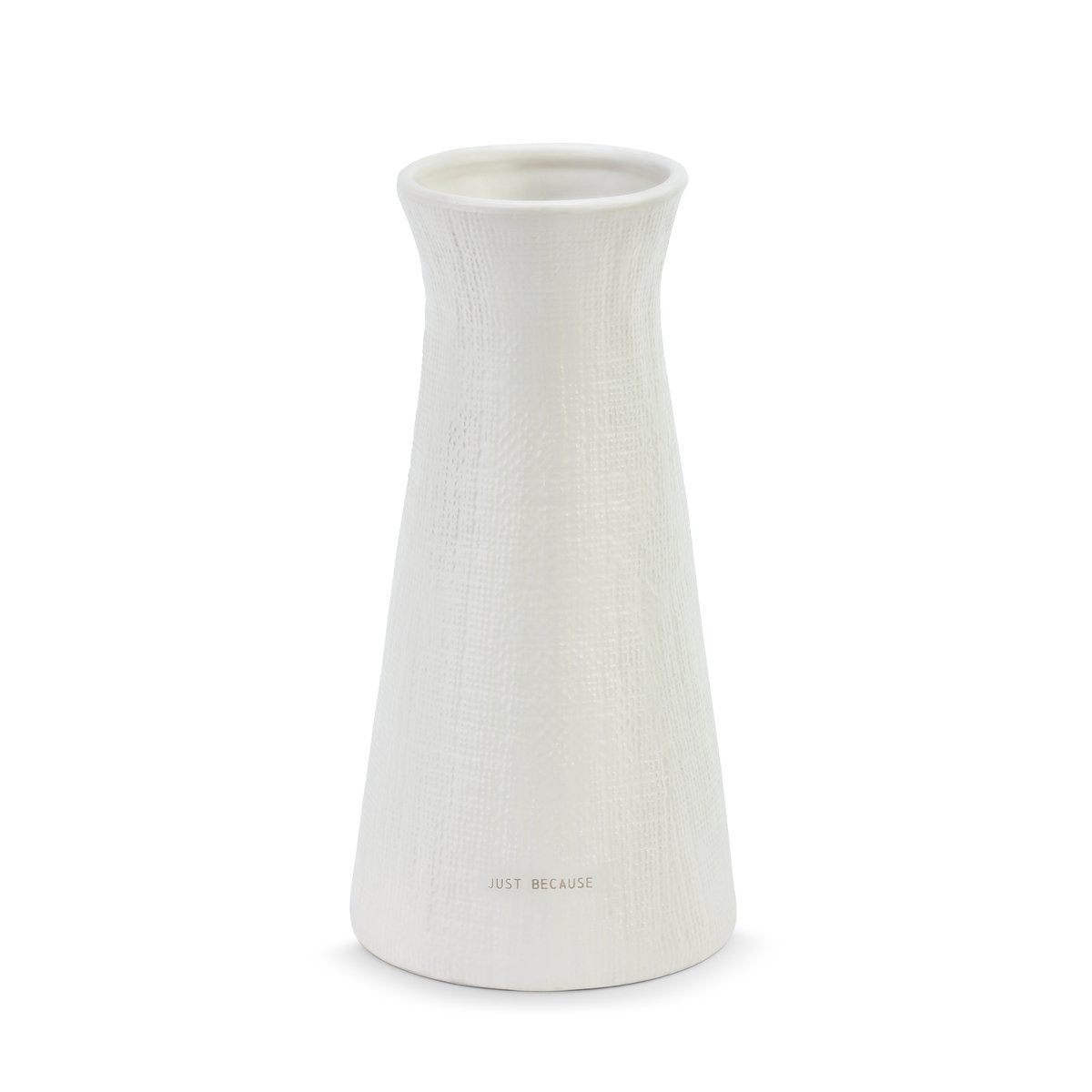 Just Because Vase - Linen Texture
