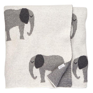 Elephant Knit Blanket
