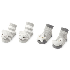Sheep Rattle Toe Socks
