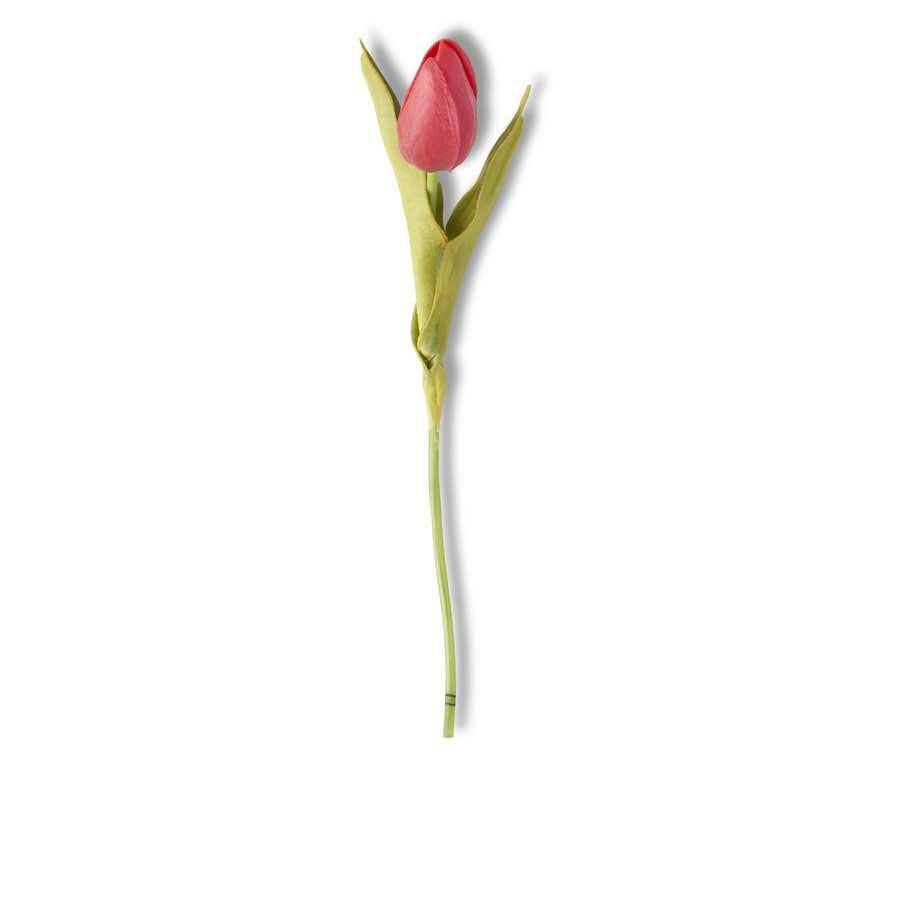 Real Touch Mini Tulip Stem - Red