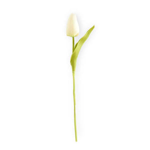 Real Touch Mini Tulip Stem - White