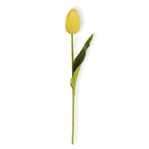 Real Touch Mini Tulip Stem - Yellow