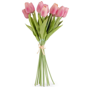 Real Touch Mini Tulip Bouquet - Mauve