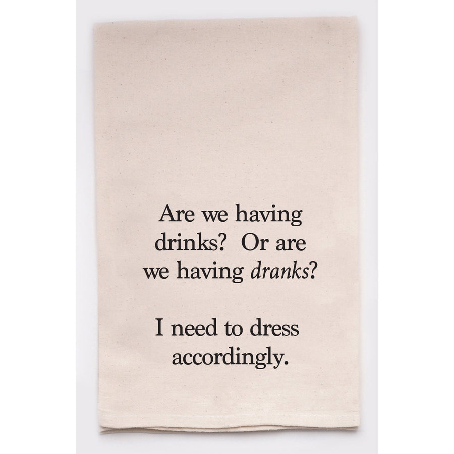 Clever Tea Towels - Drinks or Dranks