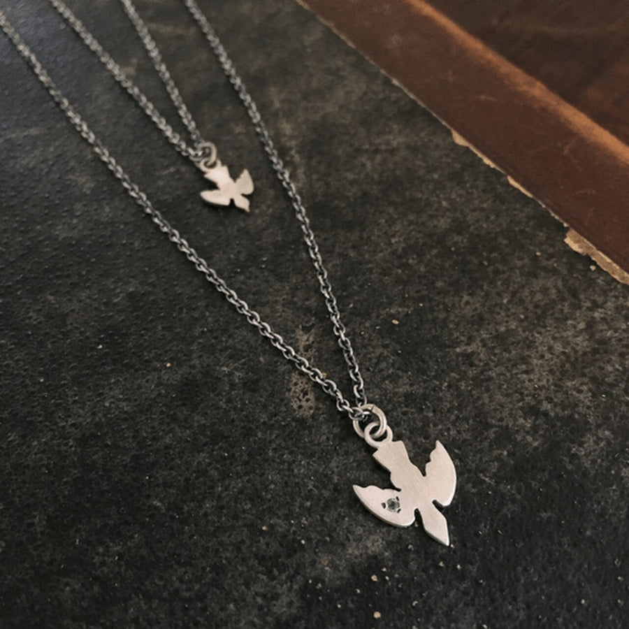 Sterling Silver "Mama Bird" Necklace