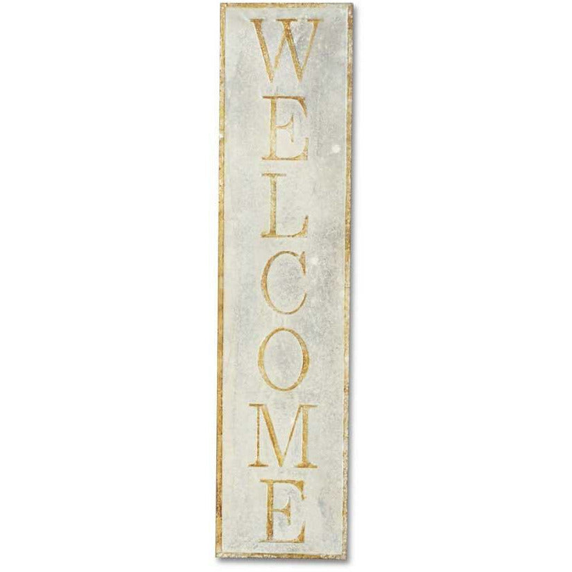 47.5" Weathered Tin "Welcome" Sign