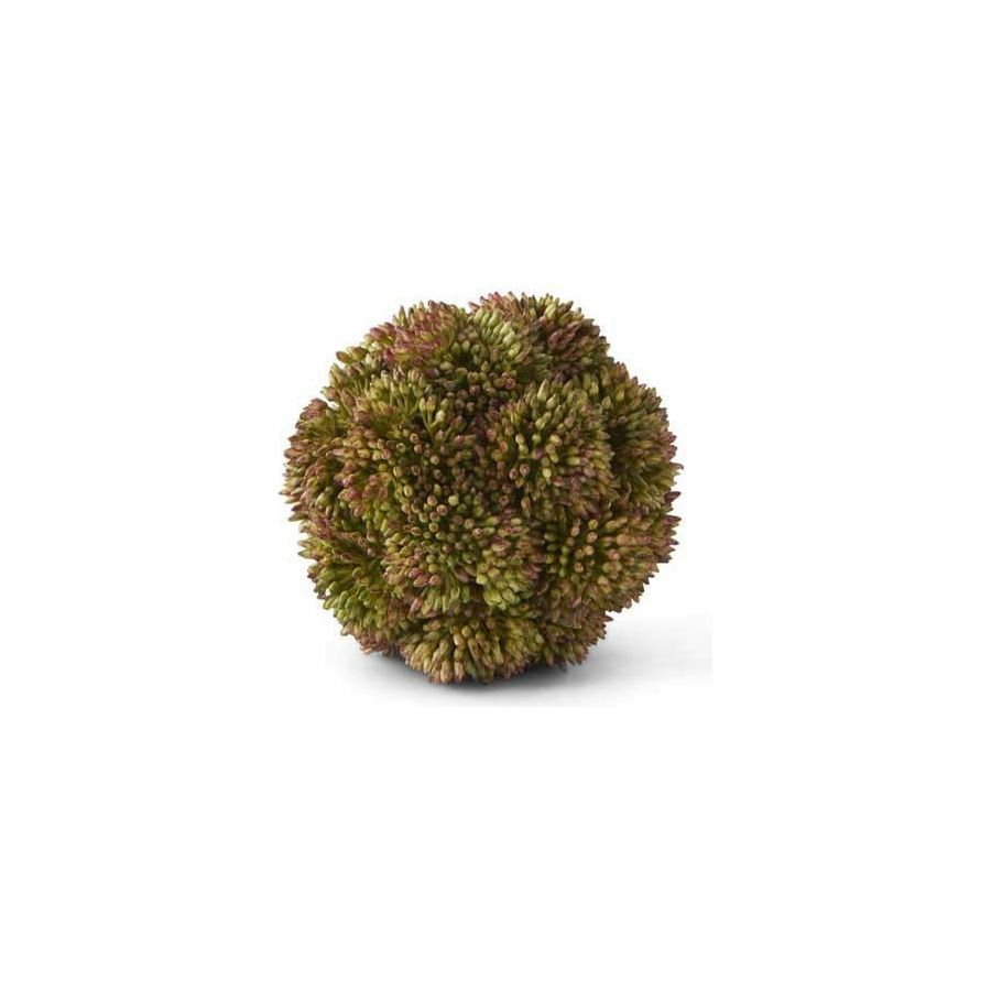 4" Dark Green Sedum Ball