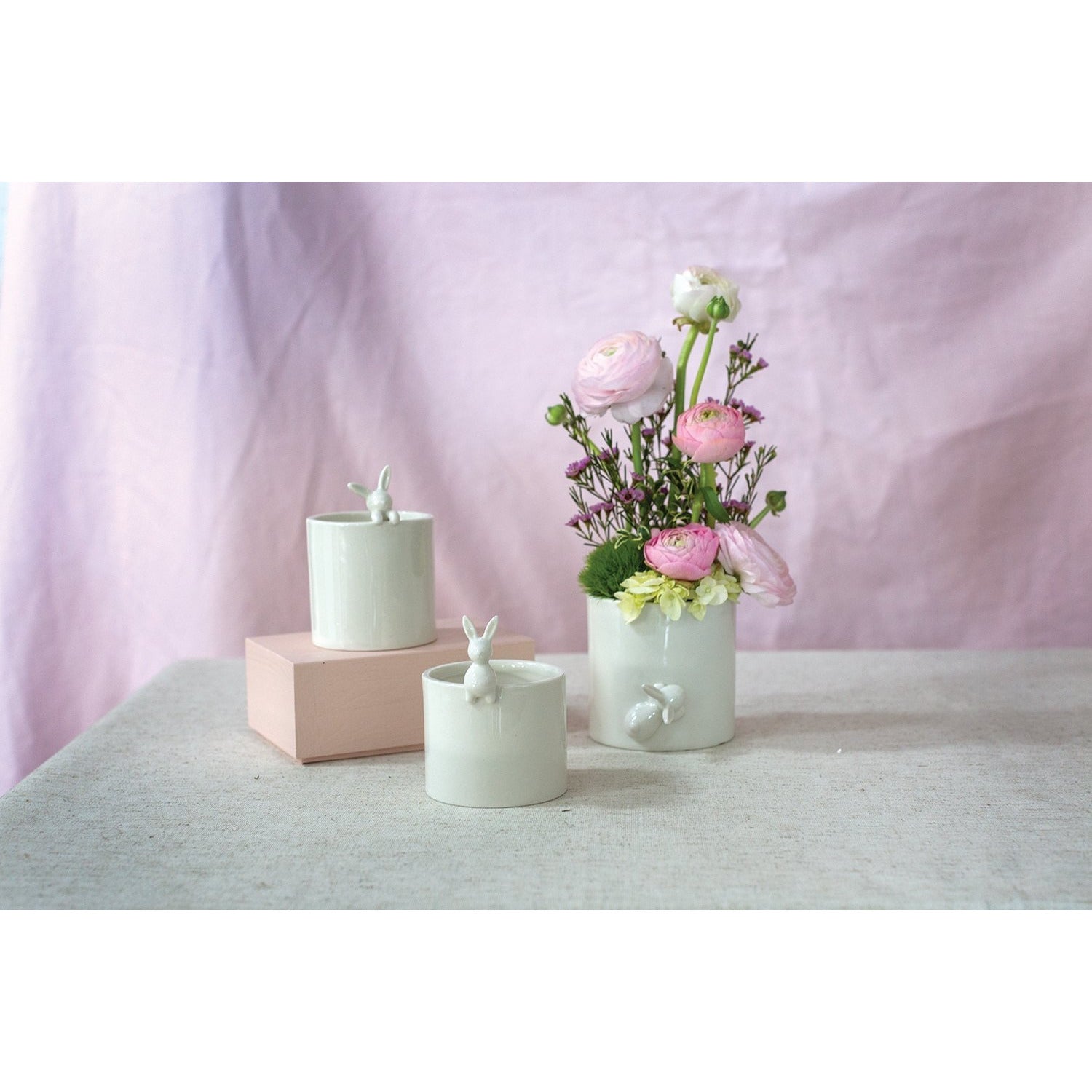 Peeking Bunny Pots