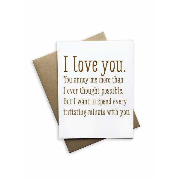 Tiramisu Paperie - I Love You Notecard