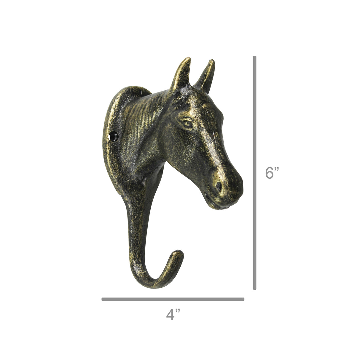 Horse Wall Hook | Bronze Cast Iron