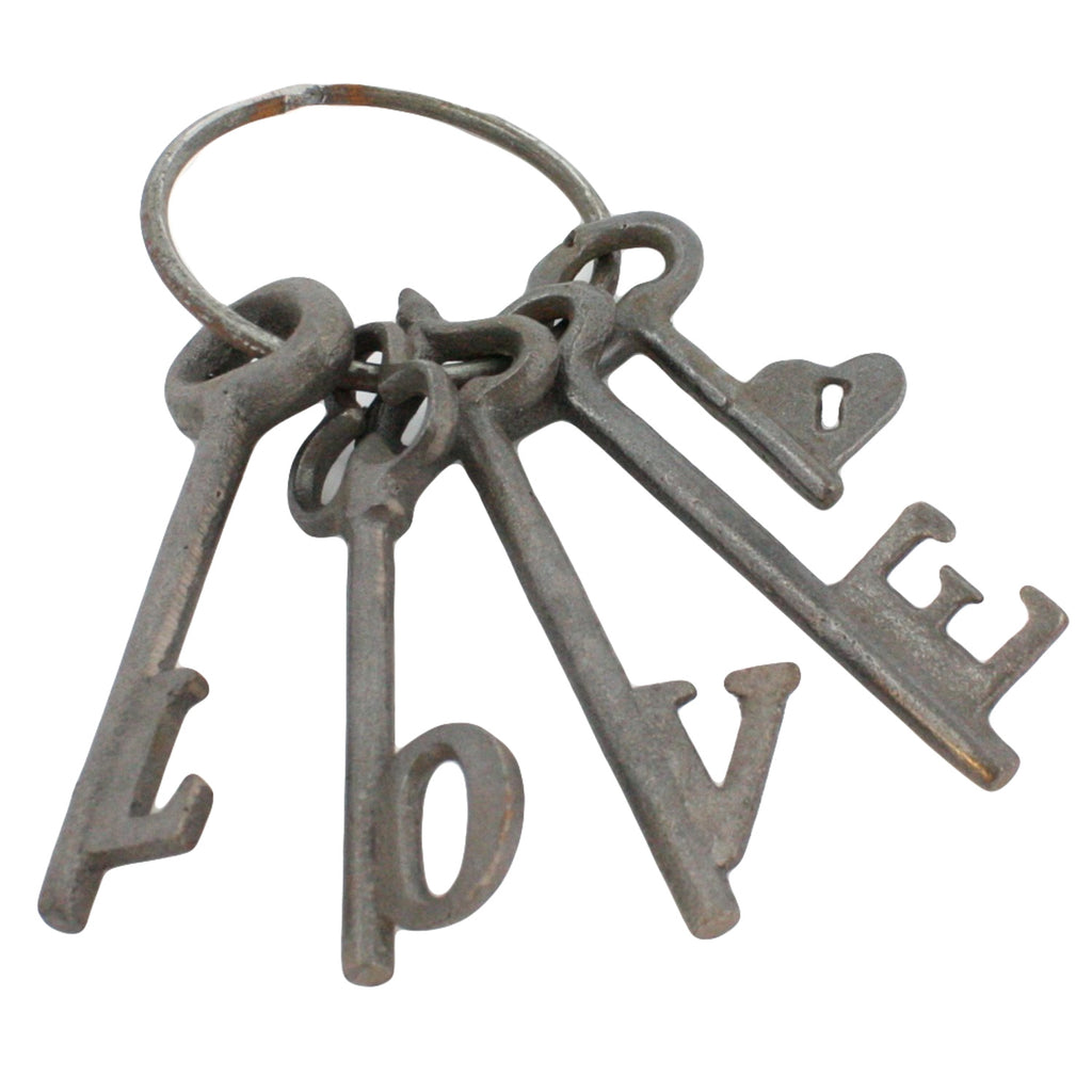 Cast Iron LOVE Keys