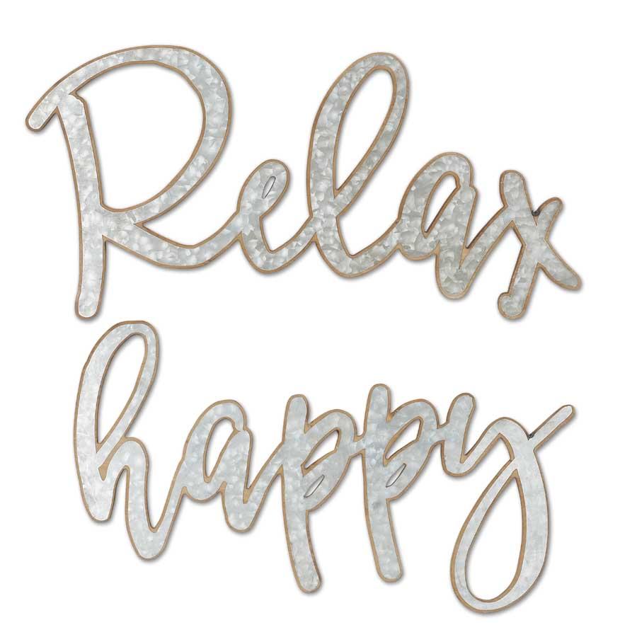 Wood & Metal Script Cutout