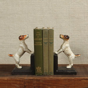 S/2 Jack Russell Cast Iron Bookends