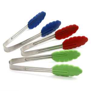 Mini Silicone Stainless Steel Tongs