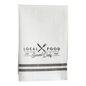 "Local Food" Tea Towel