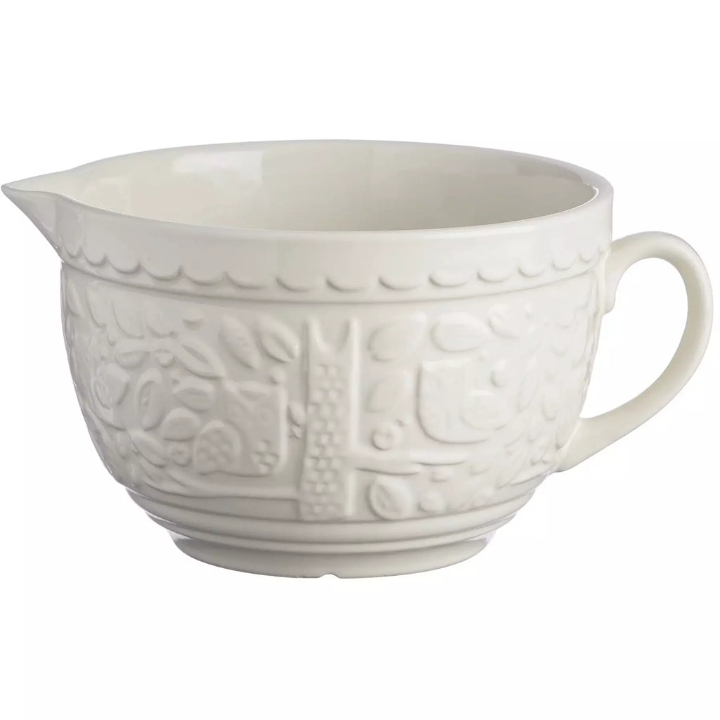 Mason Cash | In the Forest | Owl Embossed Batter Bowl | Cream - 2.12 Quart