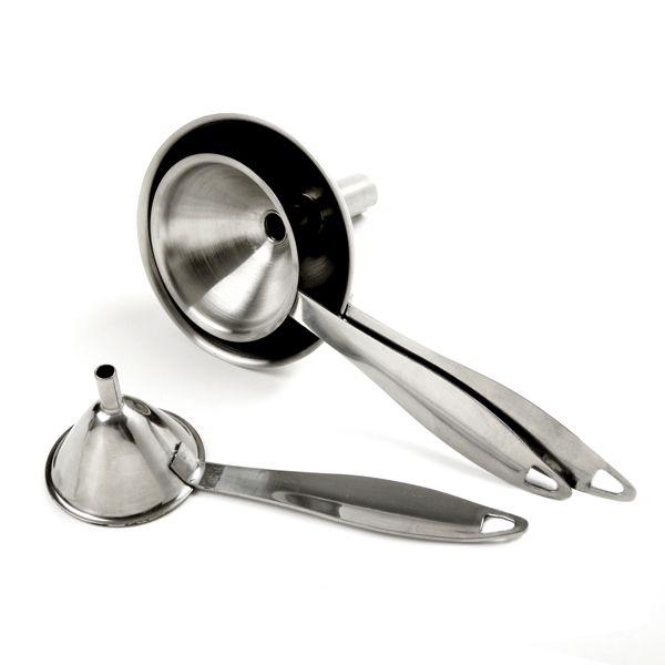 S/3 Stainless Steel Funnels