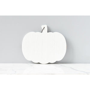 White Mod Pumpkin Charcuterie Board - Small