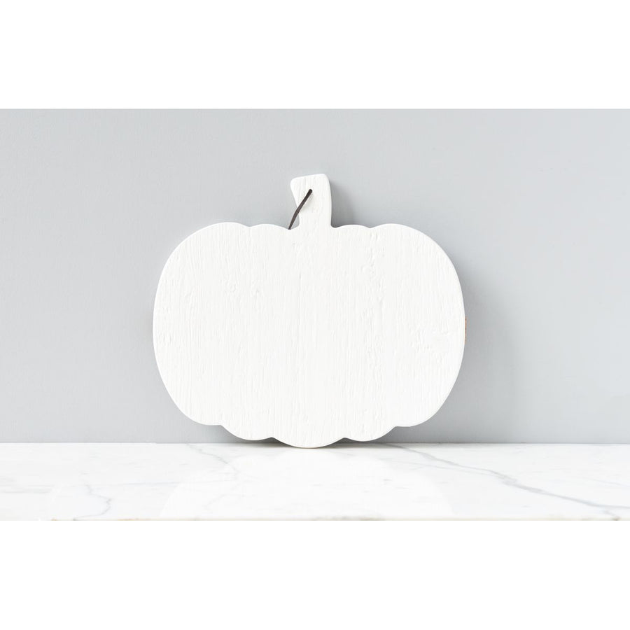 White Mod Pumpkin Charcuterie Board - Small