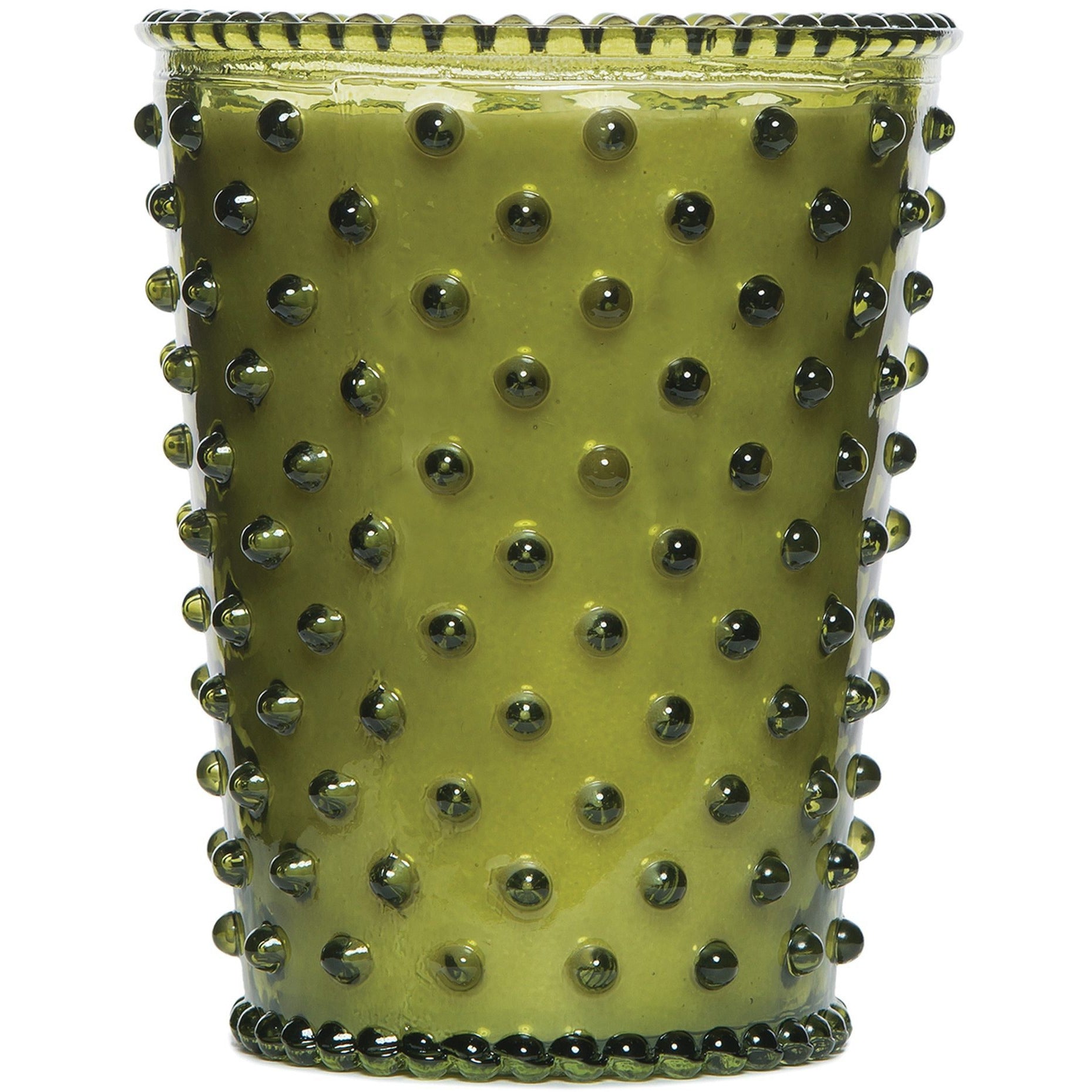 Hobnail Glass Candle
