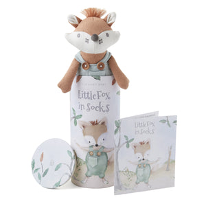 Felix the Fox Baby Knit Toy & Book Set w/Gift Packaging