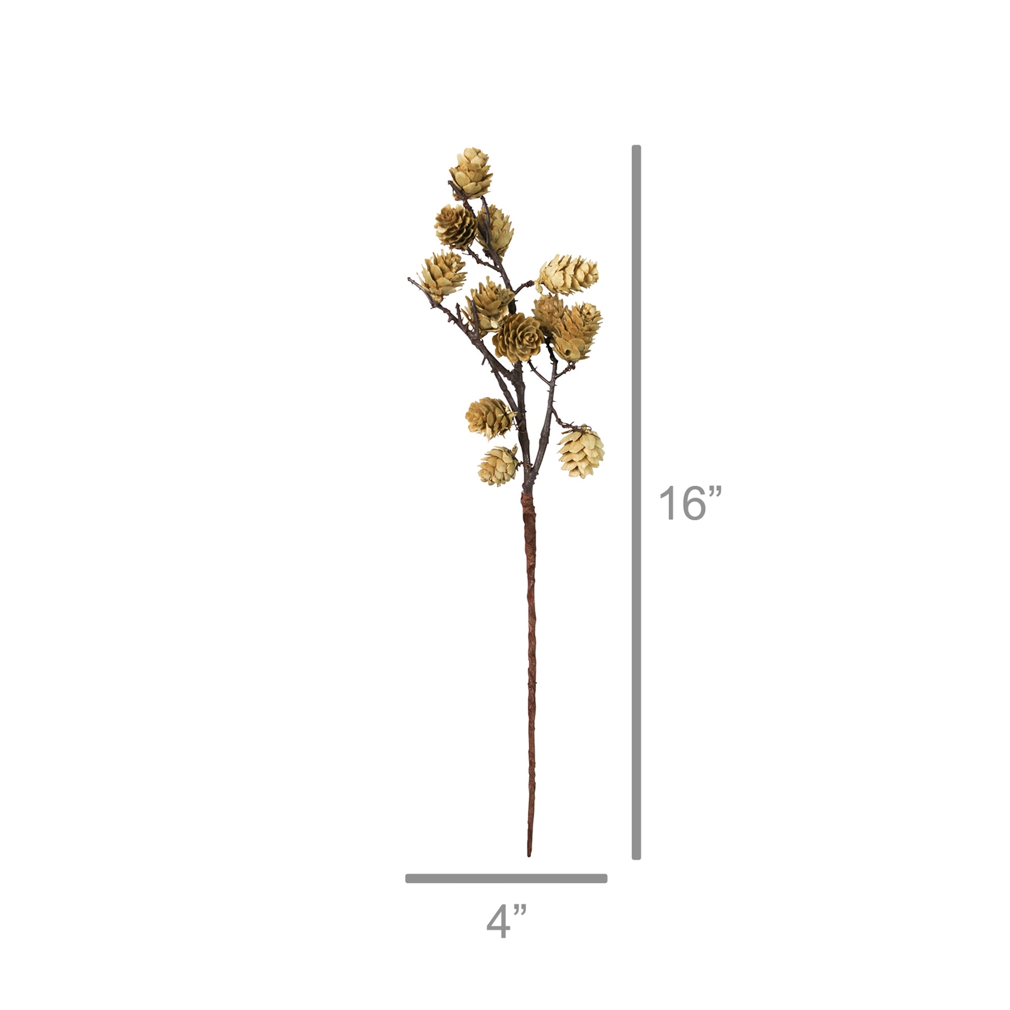 Botanical Stem | White Mini Pinecone