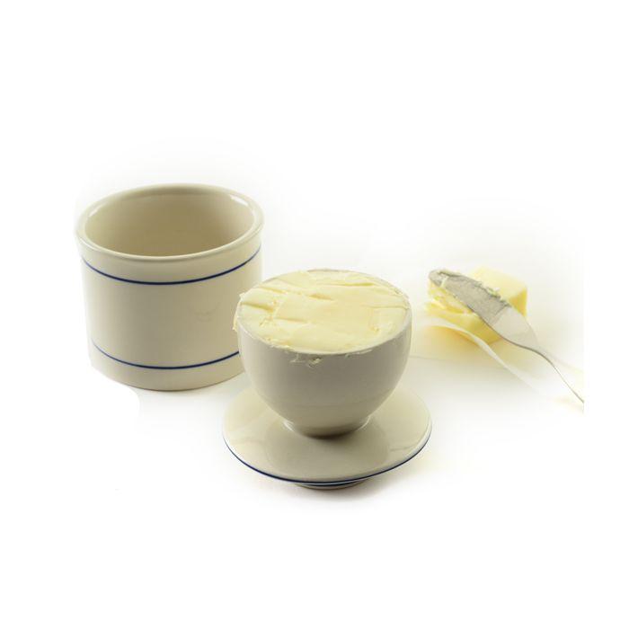Glazed Stoneware Butter Keeper