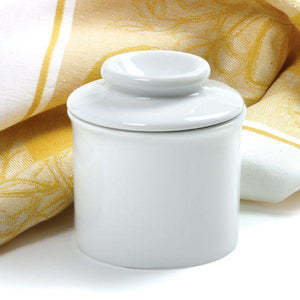 White Porcelain Butter Keeper