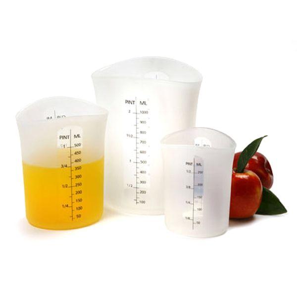 Measure-Stir-Pour Silicone Flexible Measuring Cup