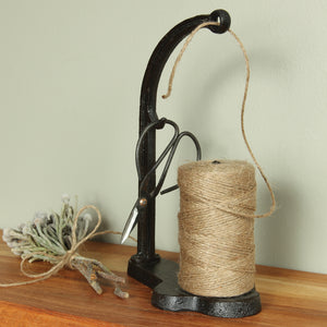 Antique Black Cast Iron Jute Dispenser