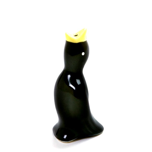 Black Ceramic Pie Bird