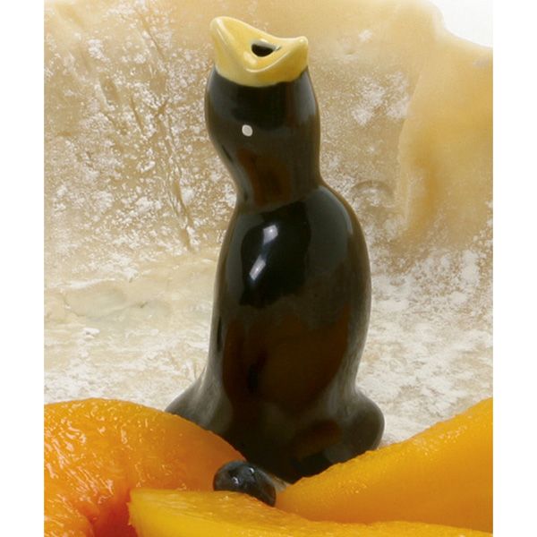 Black Ceramic Pie Bird
