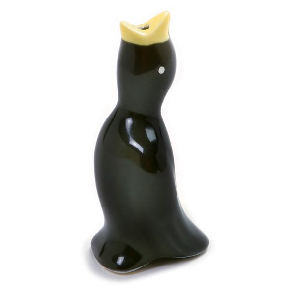 Black Ceramic Pie Bird