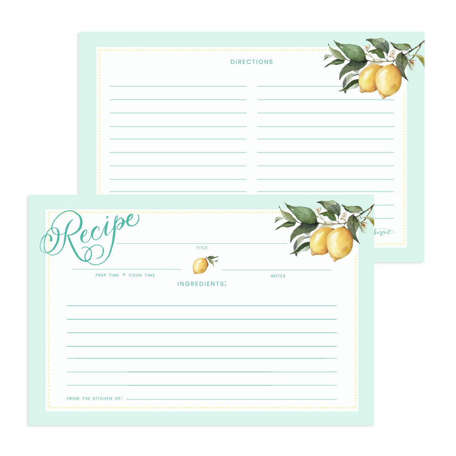 Recipe Cards | Vintage Lemon