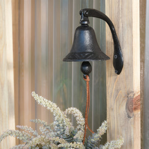 Antique Black Cast Iron Arch Bell