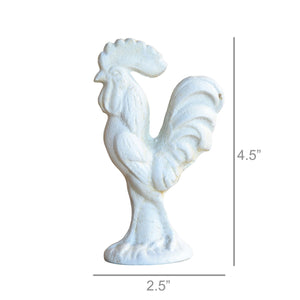 White Cast Iron Rooster