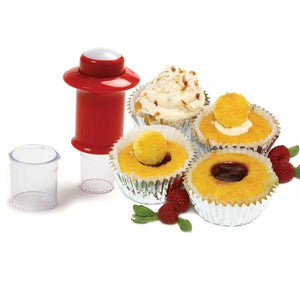 3-pc Red Cupcake Corer Set