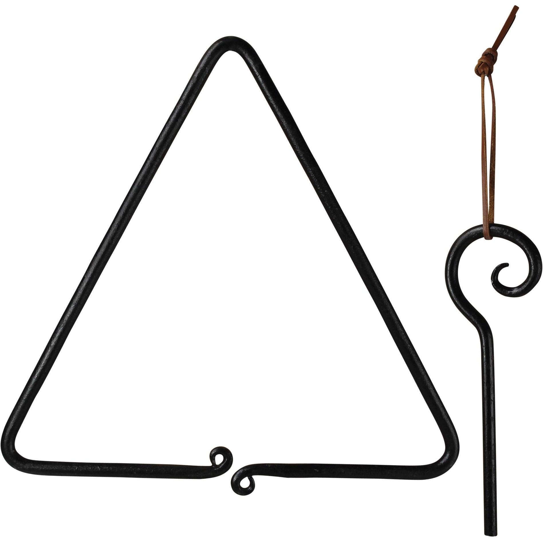 Forged Iron Triangle Dinner Bell - Moss & Embers Home Decorum