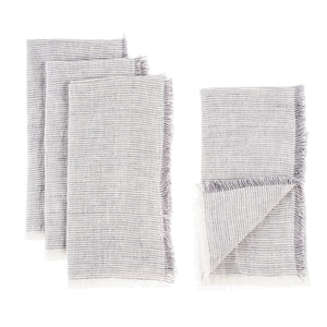 S/4 Linen Napkins - Stripes