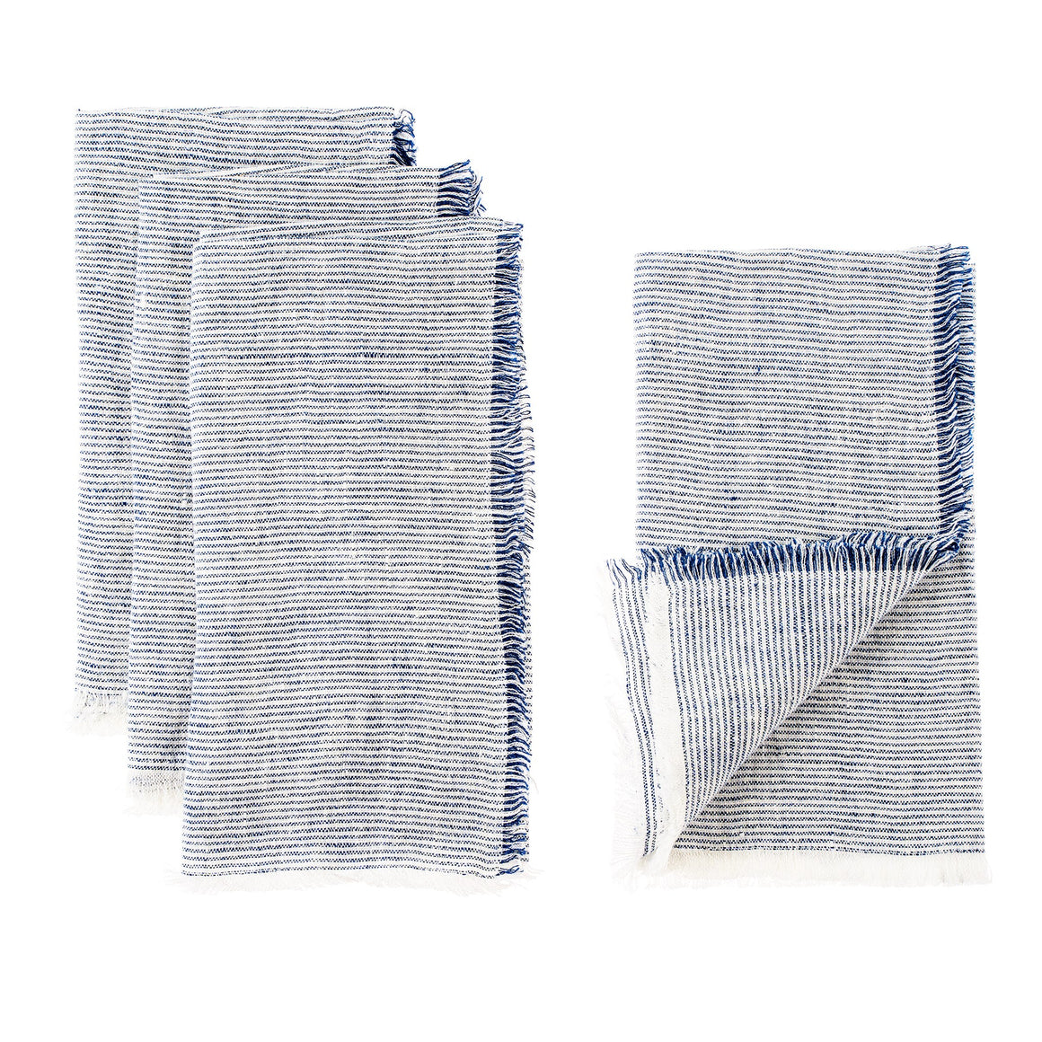 S/4 Linen Napkins - Stripes