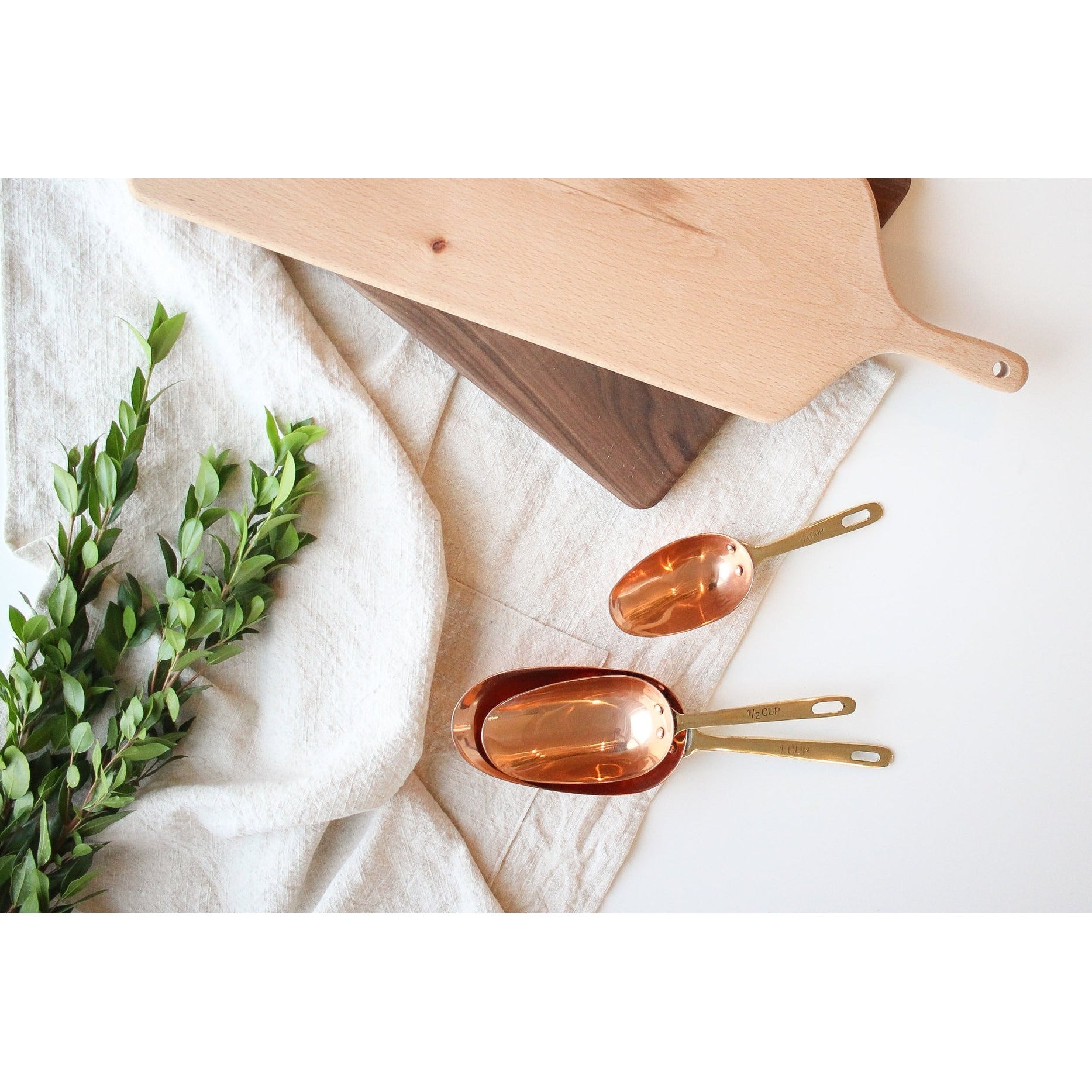 S/3 Copper Measuring Scoops