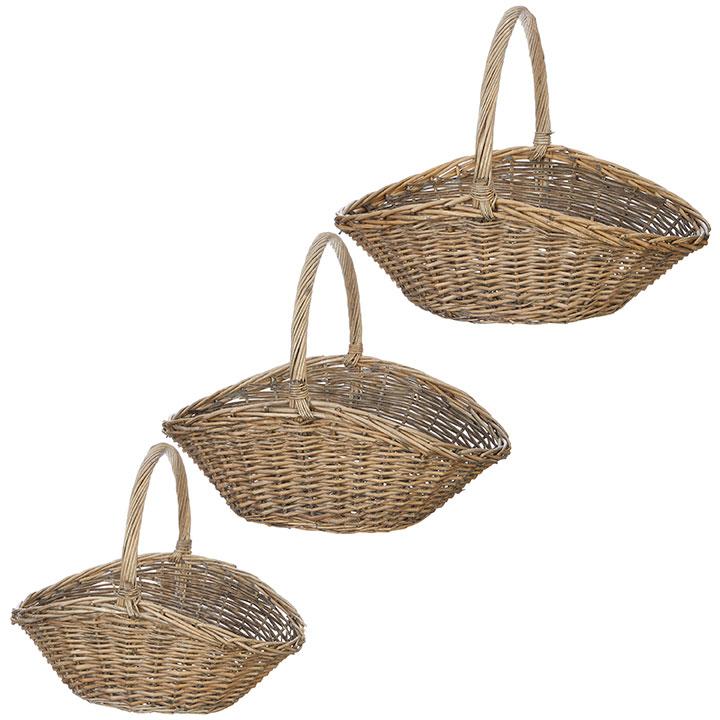 Flower Picking Willow Basket