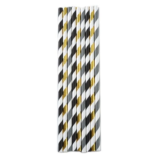 Paper Party Straws Stripes