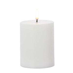 Uyuni Pillar Candle - 3" x 5" | White